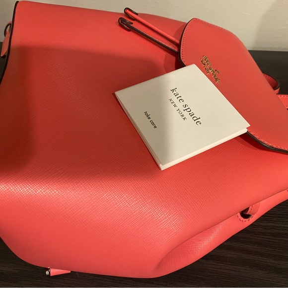 NEW Katespade hotpink Lizzie Medium Flap Backpack main image 8